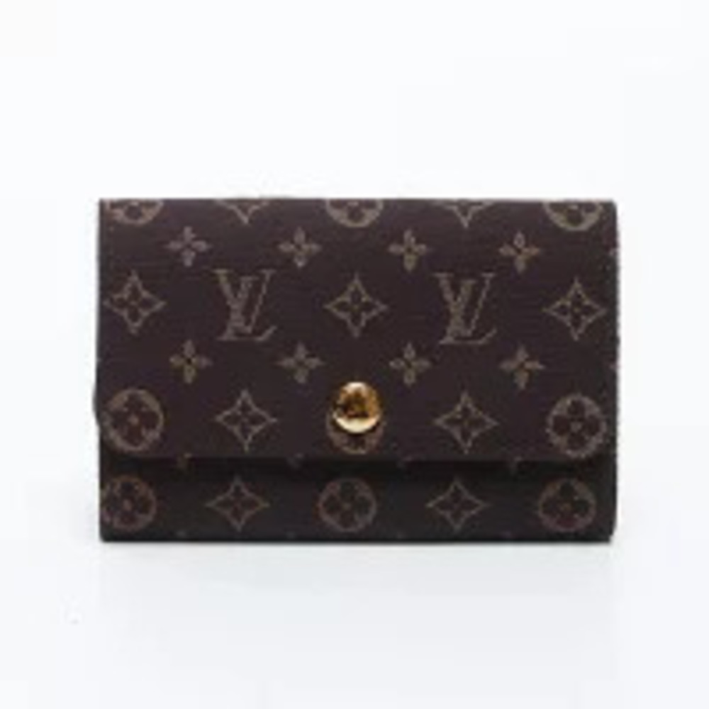 Louis Vuitton Multicles case Monogram Lin Key Brown